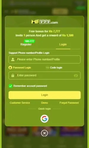 mf777 game login